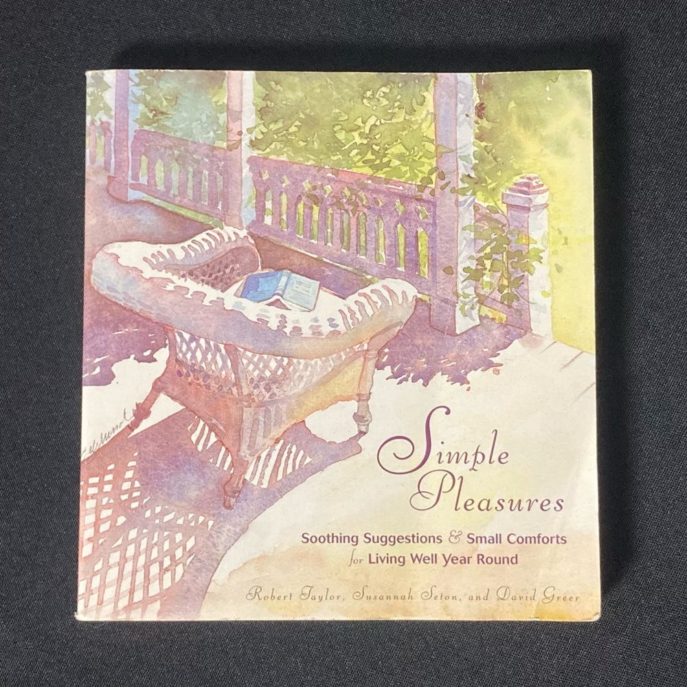 ⭐️ Vintage 2005 Simple Pleasures Craft Recipes & Quotes Book Paperback